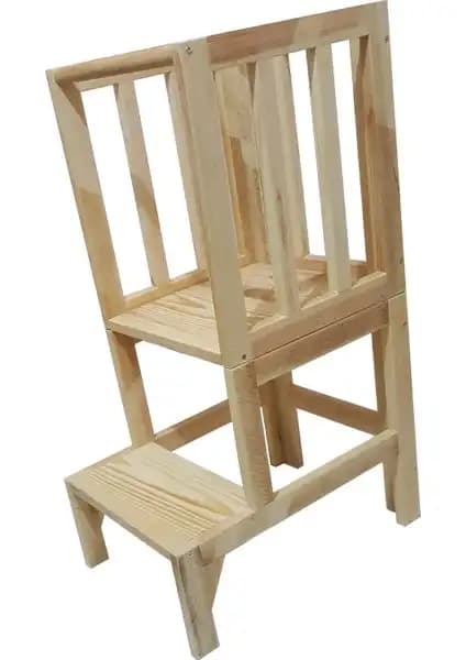 El Yapımı Montessori Öğrenme Kulesi: Güvenli ve Çok İşlevli Çocuk Gelişimi Aracı