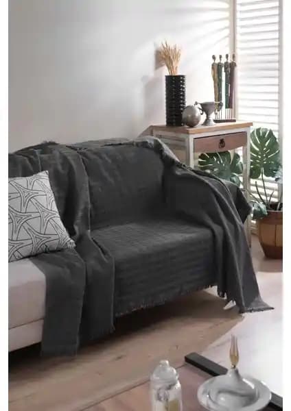 Elart Carlo Füme Koltuk Örtüsü 170x200CM Modern ve Şık Ev Dekorasyonu İçin