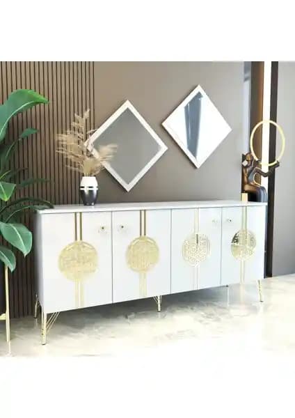 Elegant Beyaz Konsol: Modern ve Şık Tasarımıyla Dekorasyonunuza Değer Katar