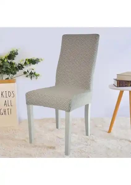 Elgeyar Likrali Kadife Desenli Sandalye Örtüsü: Estetik ve Dayanıklı Tasarım