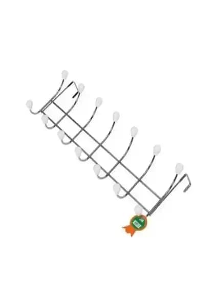 Elmop 7 Li Krom Panel Kapı Arkası Tel Askı ile Pratik ve Şık Düzen Çözümü