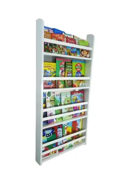 Emdief Home Carmen 4 Raflı Montessori Kitaplık: Dayanıklı ve Şık Çocuk Odası Depolama Çözümü