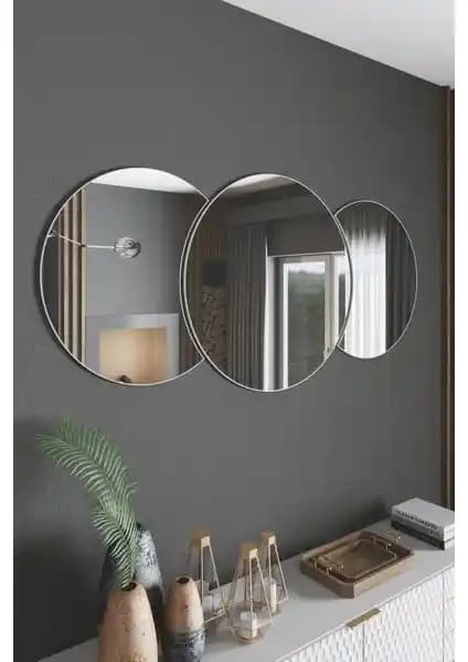 Enc Home 3 Parçalı Enc Konsol Aynası Modern ve Şık Tasarımıyla Dekorasyonunuza Uyum Sağlar