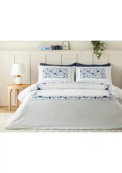 English Home Flower Chain Çift Kişilik Dijital Baskılı Mikrofiber Nevresim Takımı