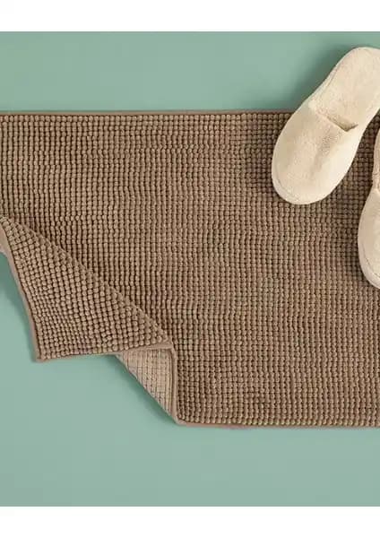 English Home Paige Polyester Banyo Paspası 50x80 cm Kaymaz, Su Emici ve Estetik Tasarım