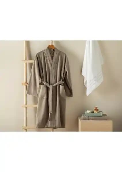 English Home Soft Pamuklu Bornoz S-M Koyu Bej: Konfor ve Şıklık Sunan Dayanıklı Ev Tekstili Ürünü