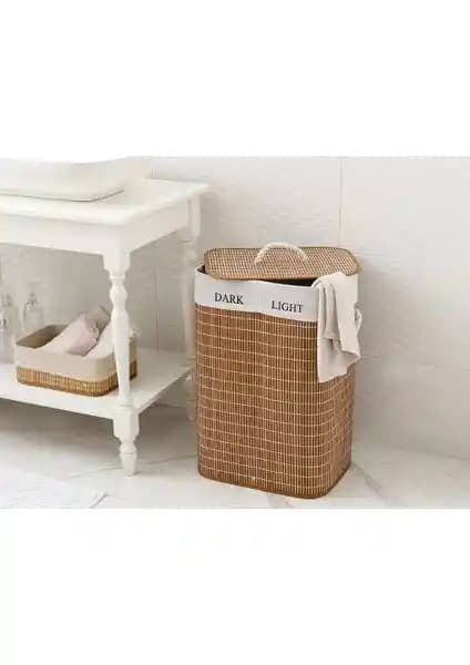 English Home Urbann Bambu Katlanabilir Çamaşır Sepeti Doğal ve Şık Tasarımıyla Pratik Kullanım Sunar