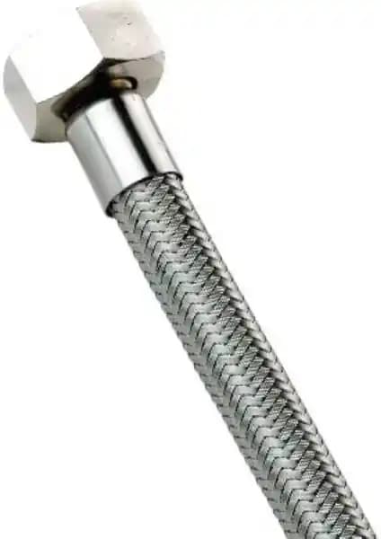 Ennalbur 3/8X3/8 Flex Paslanmaz Hortum 50 Cm Dayanıklı ve Esnek Bağlantı Parçası