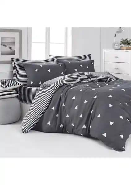 Eponj Home Çift Kişilik Gri Nevresim Takımı Modern ve Kolay Kullanım Özellikleriyle