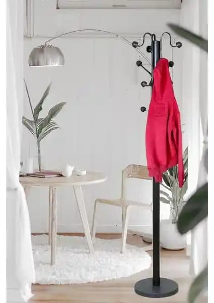 Erofis Yıl<dı>z Siyah Ayaklı Elbise Askısı Modern ve Dayanıklı Tasarım Özellikleri