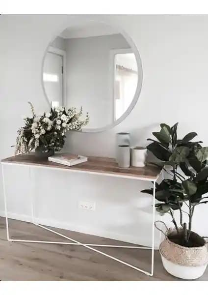 Ersan Dizayn Dekoratif Yuvarlak Ayna: Şık ve Dayanıklı İç Mekan Aksesuarı