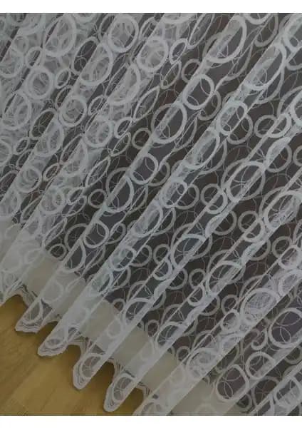 Esse Home Spor Desen Fransız Dantel Tül Perde 100x260 cm Modern ve Şık Tasarım
