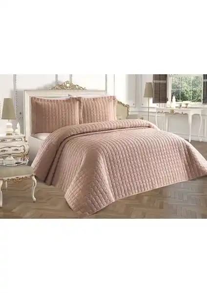 Estiva Çift Kişilik Yatak Örtüsü Cappucino Modern ve Şık Tasarım 250x260 cm
