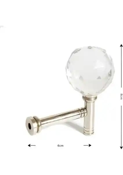 Evdepo Gümüş Kristal Renso Perde Aksesuarı Modern ve Şık Tasarım Özellikleri