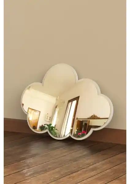Evdeucuz Bulut Çocuk Odası Duvar Aynası: Sevimli ve Dekoratif Tasarım Çocuk Odaları İçin
