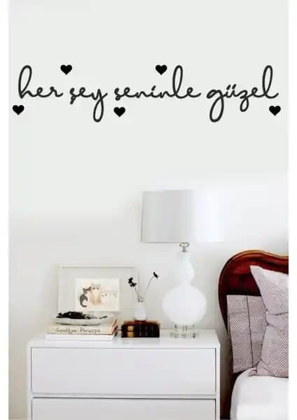 Evdeucuz Herşey Seninle Güzel Ahşap Lazer Kesim Duvar Dekoru ile Evinize Sıcaklık Katın