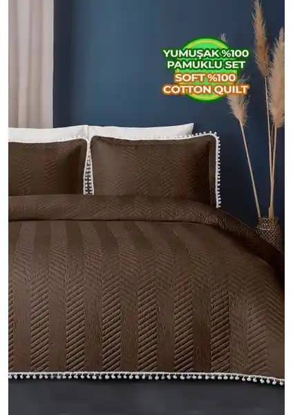 Evlen Home Collection Kapitone Ponponlu Yatak Örtüsü: Şık ve Konforlu Dekorasyon Seçeneği