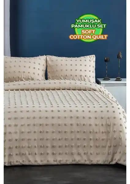 Evlen Home Collection Pamuklu Emmy Yatak Örtüsü Seti Şık ve Konforlu Tasarım