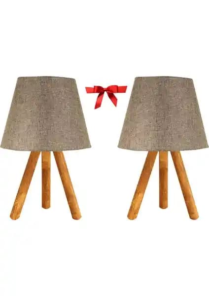 Evlight İkili Abajur Seti Modern ve Şık Tasarımıyla Dekorasyonunuza Zarif Dokunuşlar Katar