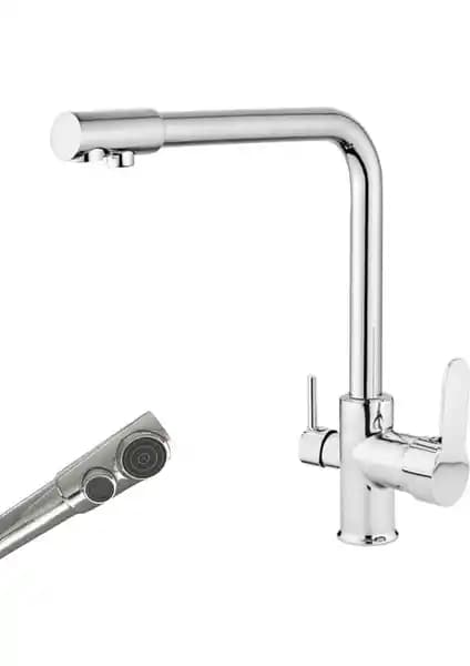 Evora 3 Yollu Su Arıtma Musluğu: Modern Tasarım ve Pratik Kullanım Özellikleri