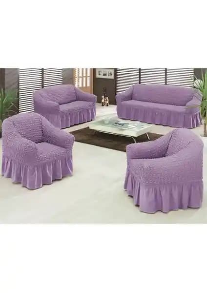 Evory Home Bürümcük Standart Koltuk Örtüsü Takımı ile Modern ve Koruyucu Ev Dekorasyonu