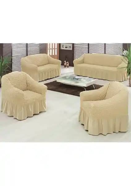 Evory Home Bürümcük Standart Koltuk Örtüsü Takımı ile Şık ve Fonksiyonel Dekorasyon