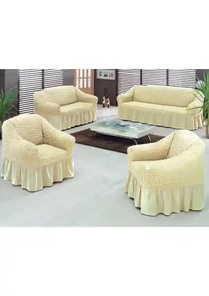 Evory Home Bürümcük Standart Koltuk Örtüsü Takımı ile Şıklık ve Koruma Sağlayın