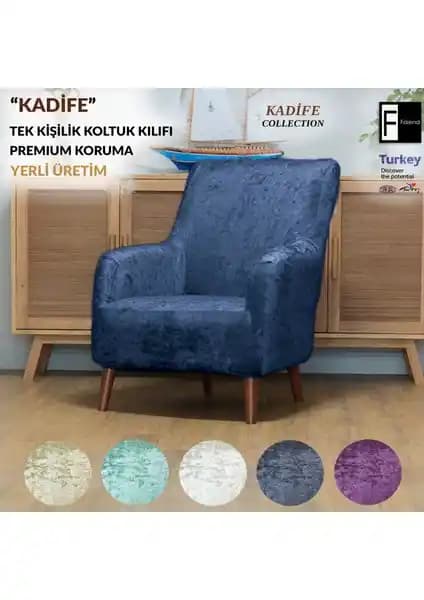 Faiend Kadife Tek Kişilik Koltuk Örtüsü: Şıklık ve Koruma Sunan Estetik Çözüm