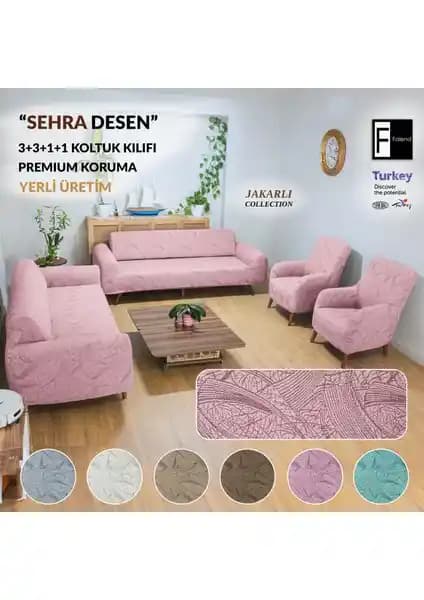 Faiend Sehra Desen Kanepe Takımı: Estetik ve Koruma Sağlayan Şık Koltuk Kılıfı