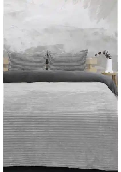 Favora Merinos Eternity Fitilli Peluş Çift Kişilik Nevresim Takımı Modern ve Konforlu Tasarım