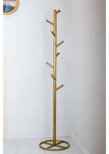 Fec Reklam Gold Metal Ayaklı Elbise Askısı: Şık ve Fonksiyonel Tasarım