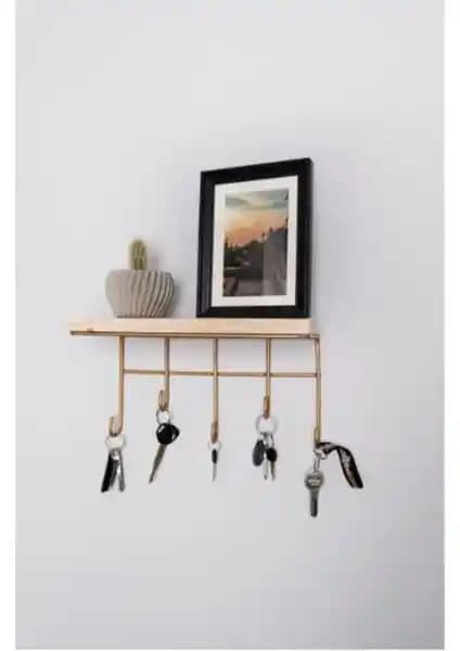 FEC Reklam GOLDA Ahşap ve Metal Malzeme ile Şık Modern Depolama Ürünü