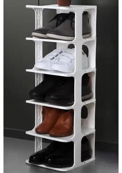 Frapan Home 5 Katlı Plastik Ayakkabılık Modern Tasarım ve Dayanıklılık Sağlayan Çözüm