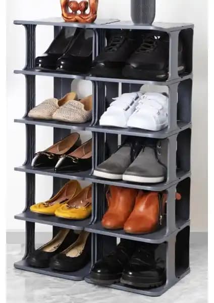 Frapan Home 5 Katlı Plastik Ayakkabılık Modern ve Pratik Depolama Çözümü