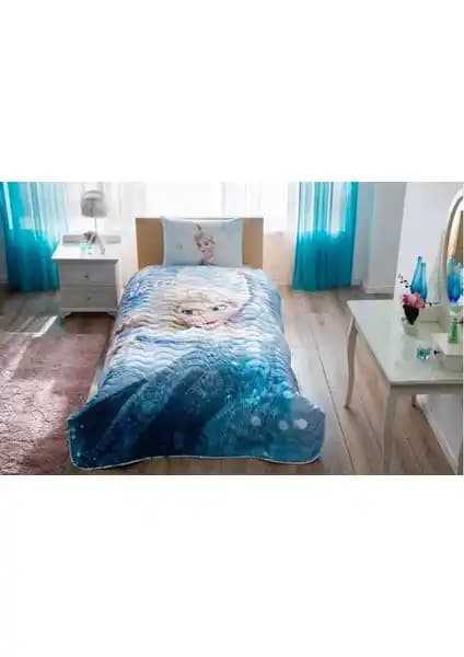 Frozen Lisanslı Parlak Yatak Örtüsü Seti Çocuklar İçin Rüya Gibi Uyku Deneyimi