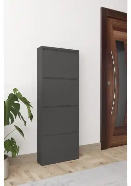 Gada Grup 4'lü Metal Ayakkabılık Modern Tasarımıyla Ev Düzeninizi Sağlar