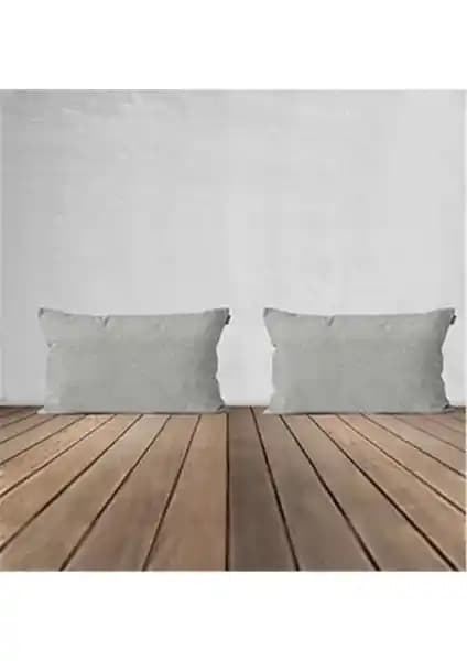 Goccia 2'li Kadife Dokulu Dikdörtgen Kırlent Kılıfı Modern ve Şık Tasarım