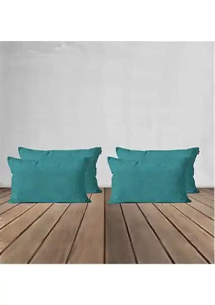 Goccia 4'lü Kadife Dokulu Kırlent Kılıfı Modern Dekorasyon İçin Uygun ve Dayanıklı