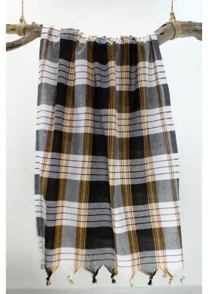 GOLDRİSE Bedinn Peştemal Klasik Siyah Modern ve Geleneksel Kullanım İçin Uygun