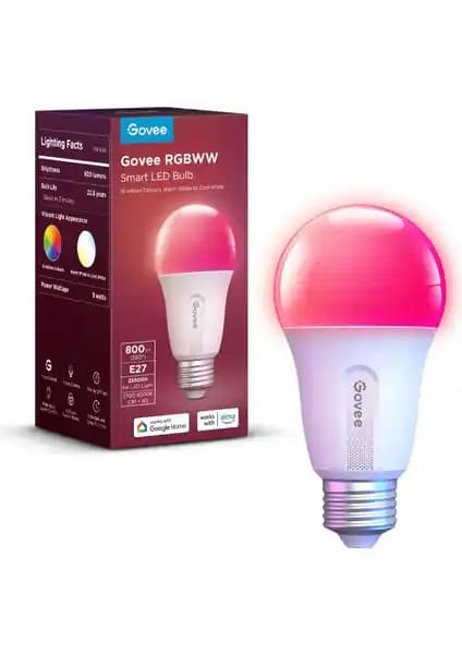 Govee Wi-Fi ve Bluetooth Destekli 800 Lümen Akıllı LED Ampul Özellikleri ve Kullanım Avantajları