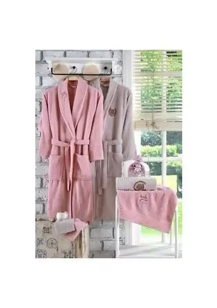 Güvenal Rüya 10 Parça Aile Bornoz Seti: Şık ve Konforlu Günlük Kullanım İçin