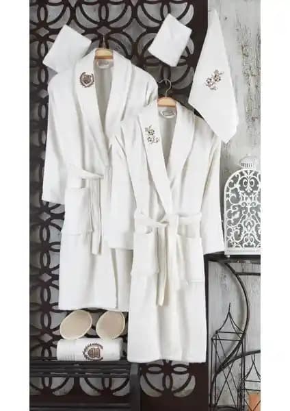 Güvenal Rüya 10 Parça Aile Bornoz Seti - Yüksek Kalite ve Şık Tasarım