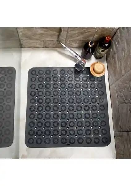Güvenli ve Estetik Banyo İçin Kare Masajlı Silikon Kaydırmaz Paspas Özellikleri