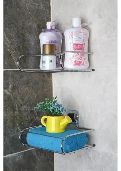 Hagen Güçlü Yapıştırma Banyo Mini Rafı Dayanıklı ve Estetik Pratik Çözüm