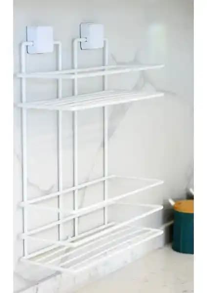 Hagen Paslanmaz Yapışkanlı Banyo Rafı ve Duşakabin Rafı – Dayanıklı ve Kolay Montajlı Çözüm