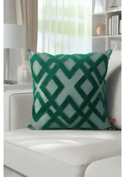 Hamur Bohem Özel Tasarım Punch Panç Desen Dekoratif Kırlent Kılıfı 43x43 cm Şık ve Dayanıklı