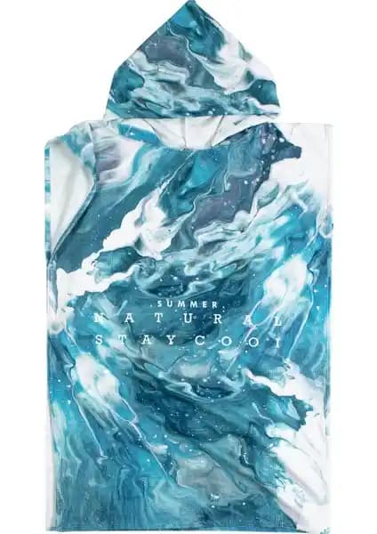 Hamur Sörf Yazlık Panço Kapşonlu Plaj Havlusu Konfor ve Şıklık Sunan Çok Yönlü Tasarım