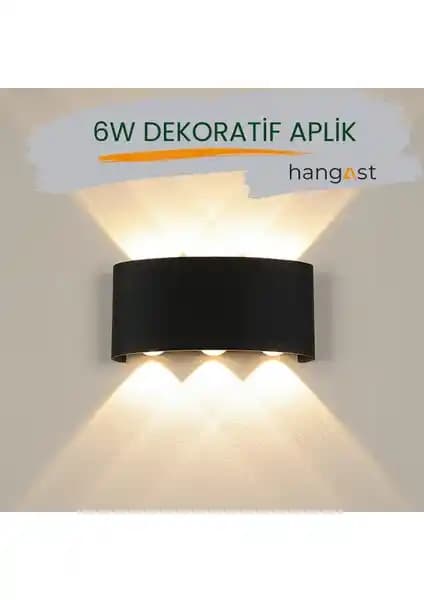 Hangast HE-001 Dekoratif Çift Yönlü LED Duvar Aydınlatma İç ve Dış Mekan Kullanımı