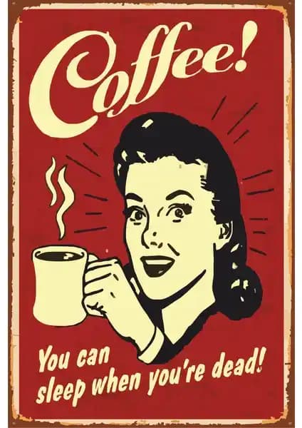 Hayat Poster Kahve Retro Vintage Ahşap Poster ile Mekânlarınıza Sıcaklık Katın