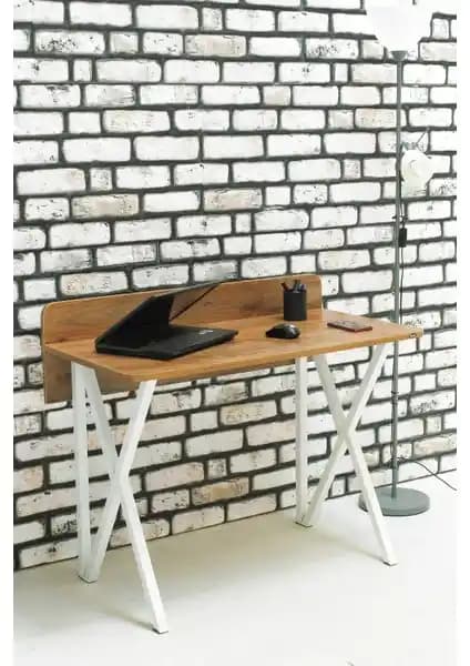 Hey Modüler Mobilya Rüya Ceviz Beyaz Ayak Çalışma Masası Detaylı İnceleme ve Özellikleri